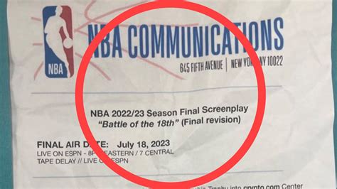 nba leaked script|Someone Leaked Script For NBA Conference Finals。